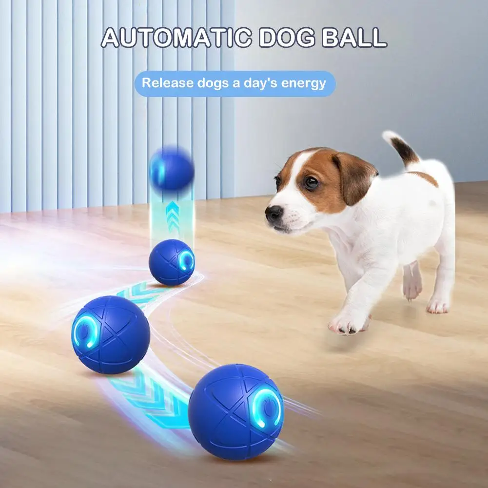 Juguete para gatos, juguete para perros y mascotas, interactivo, automático, recargable, autoeléctrico, inteligente, pelota para saltar por gravedad, juguete para mascotas