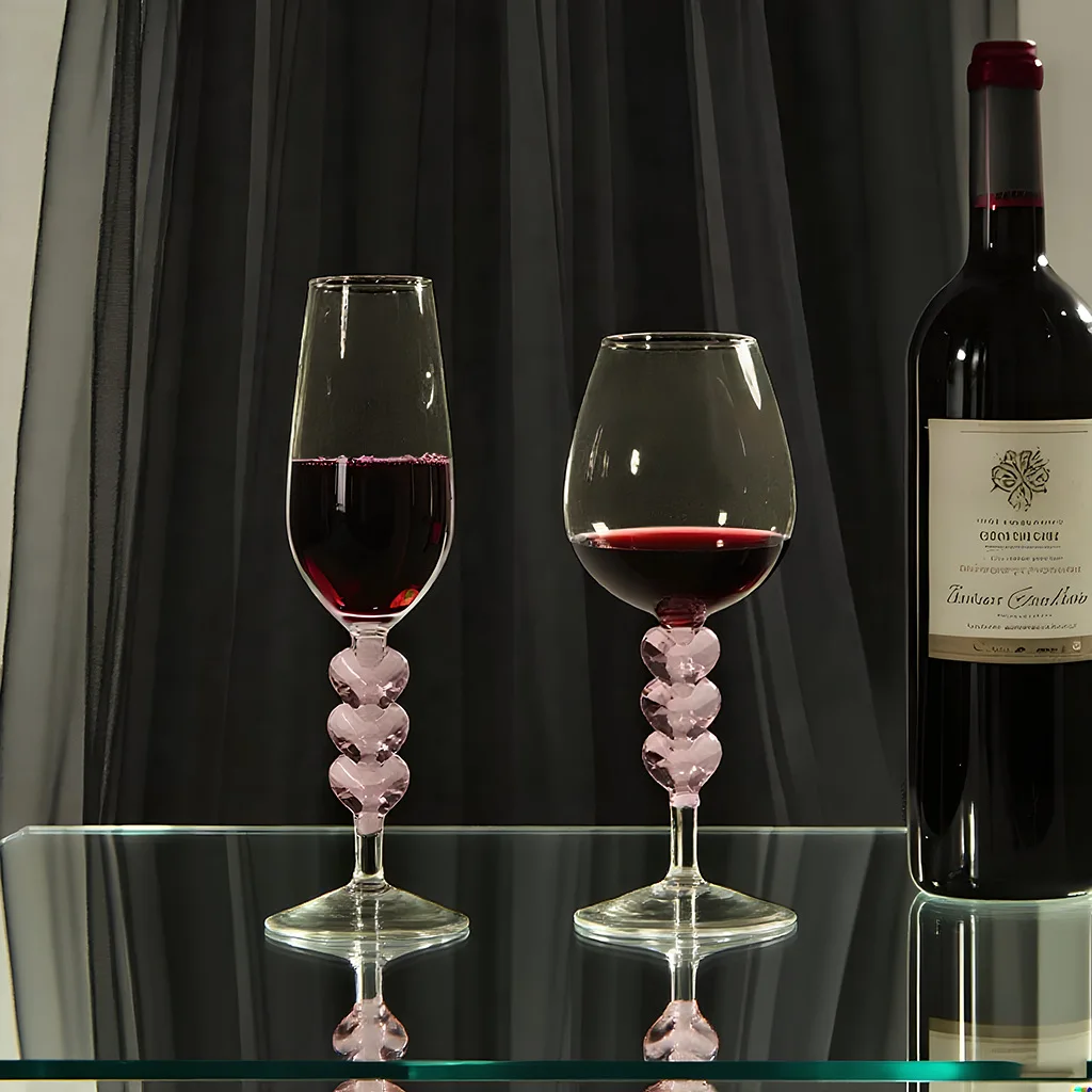 

Love Base Cocktail Glass Goblet,Home High-end Specially Adjusted Red Wine Champagne Barware,Atmosphere Cup Marriage Proposal