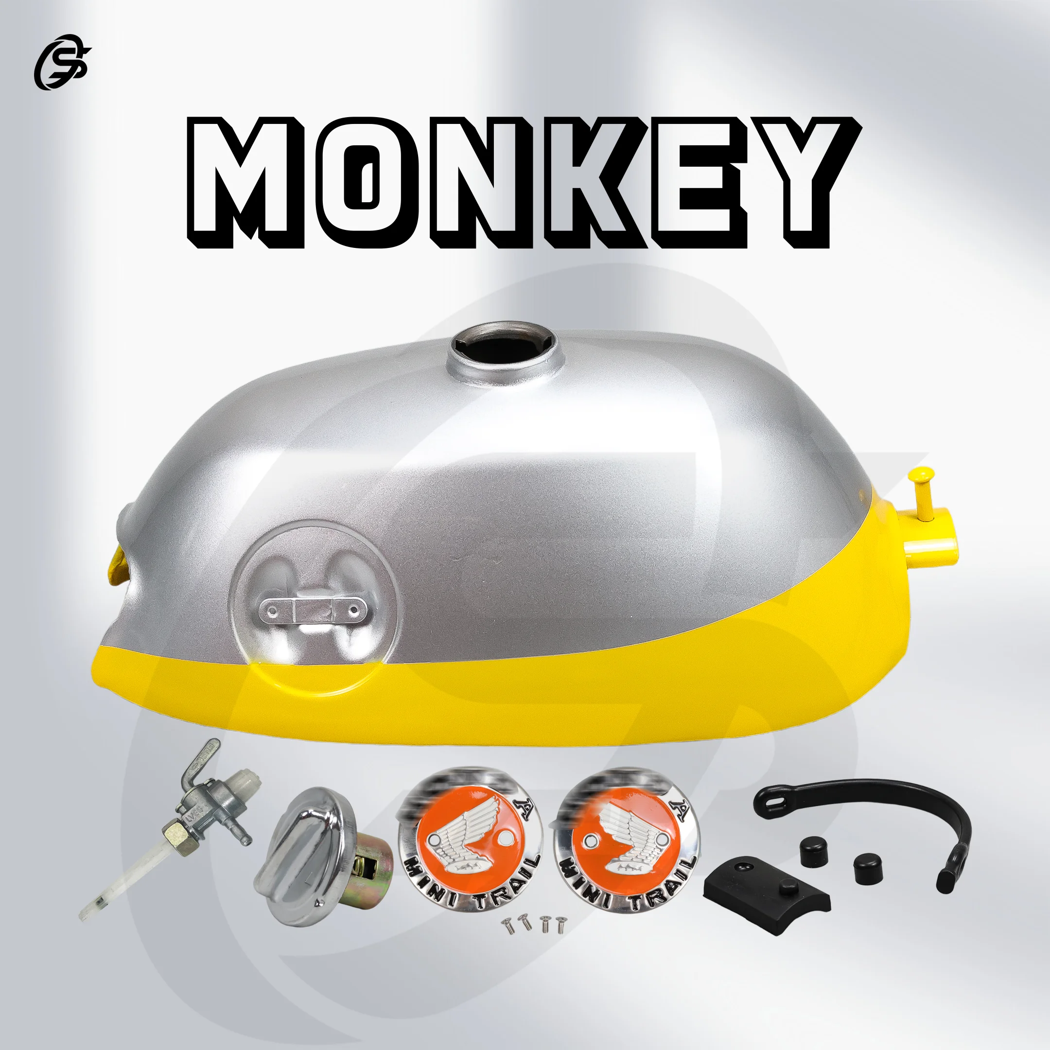 Z50 K0 K1 Yellow Silver Fuel Tank Kit Z50 Monkey Gas Tank Set Motorcycles Parts Z50 Accessories