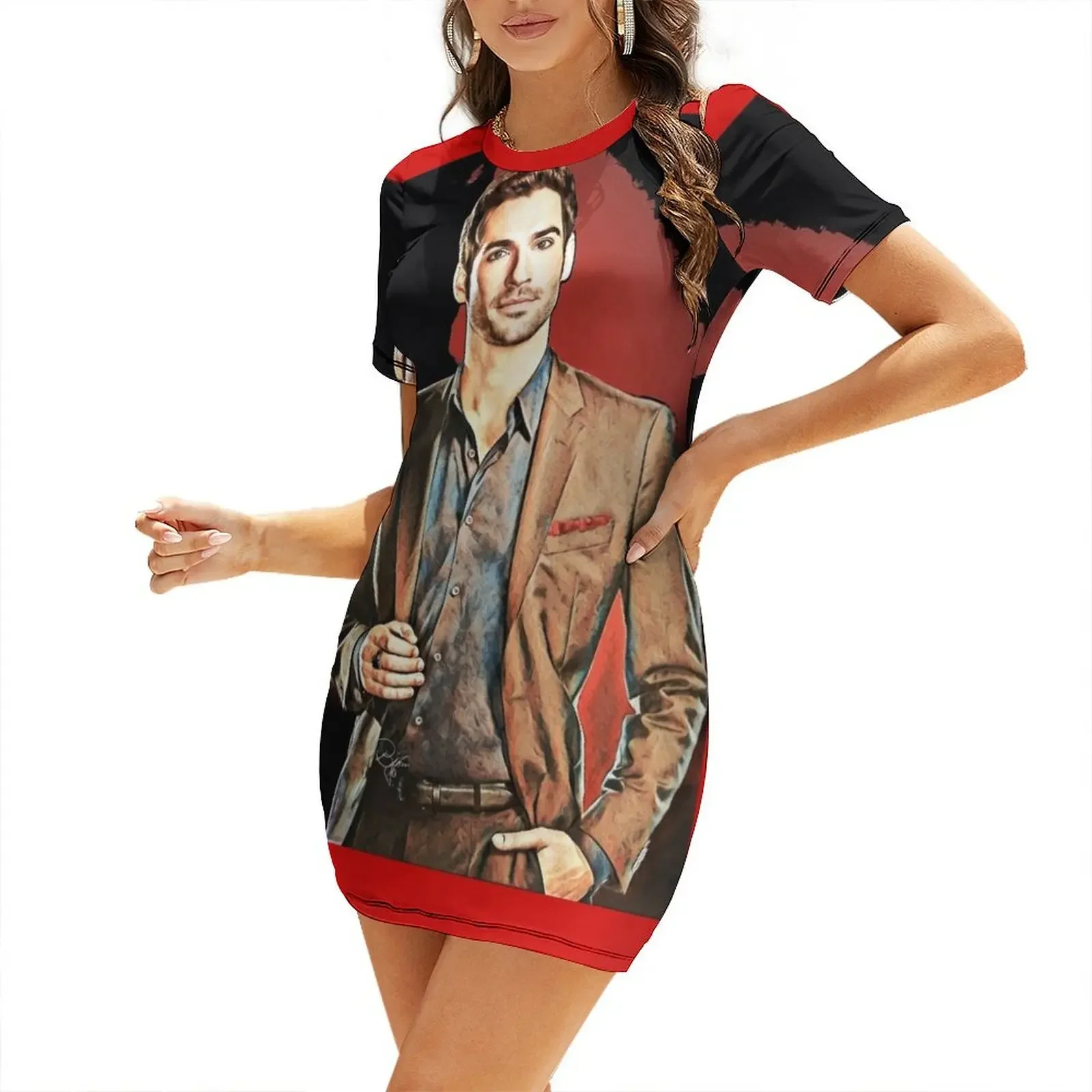 

LUCIFER Short-Sleeved Dress Woman fashion party dresses women