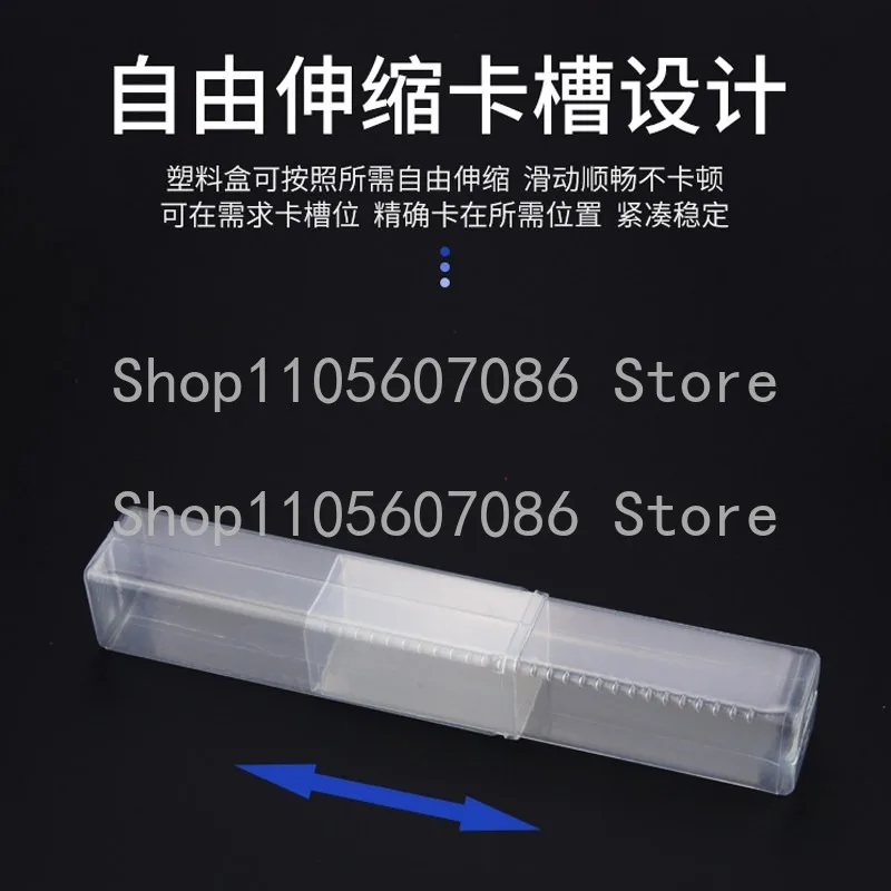 Transparent Plastic Box Drilling Bit Milling Cutter Box Storage Machine Tool Accessories Hardware Tools, Pack of 50