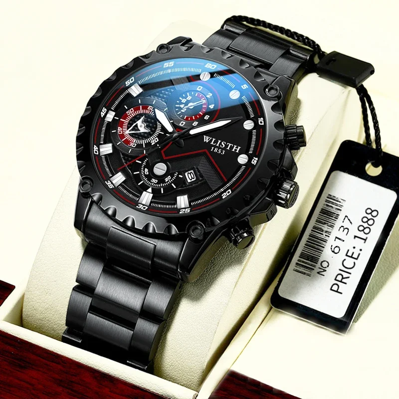 Men's Watches Business Luxury Men's Watches Waterproof Stainless Steel Luminous Man Wristwatch Sport Men Quartz Watch Reloj