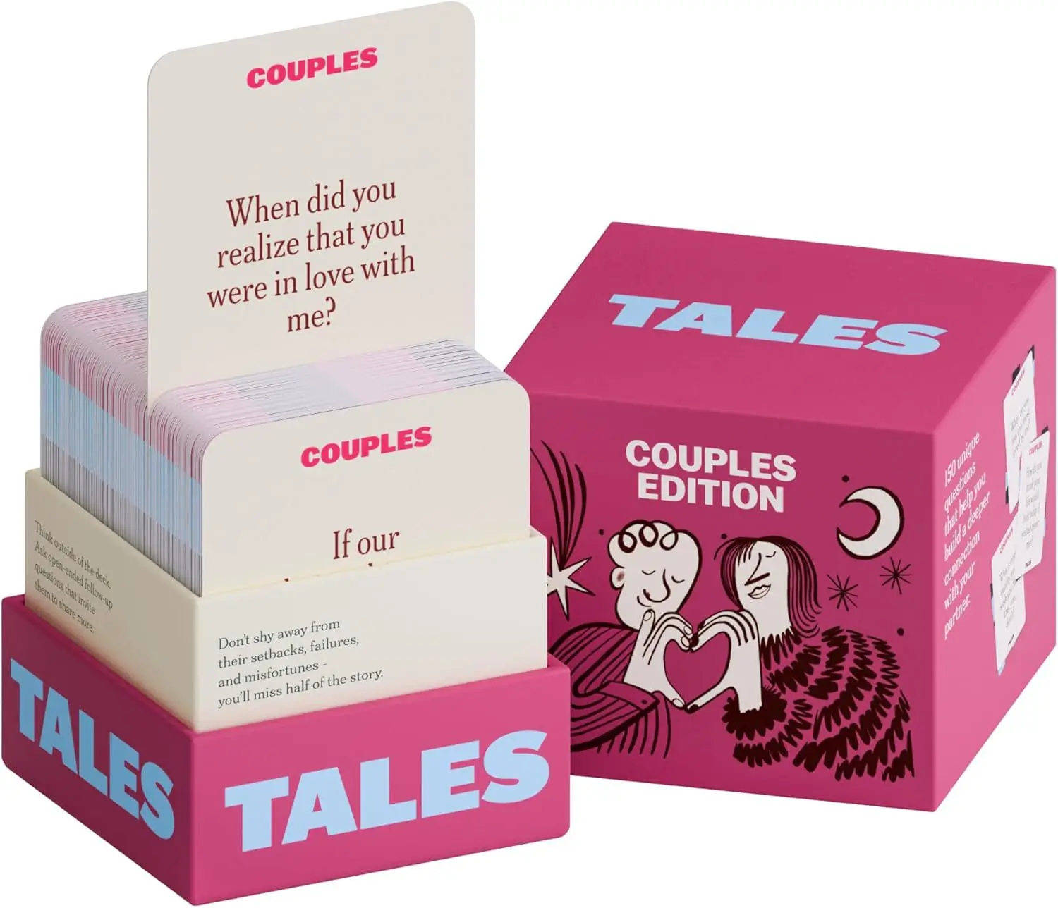 150pcs Card Couples Card Game Tales Conversation Starter Game Family Edition Fun Icebreaker for Adults and Family Gatherings