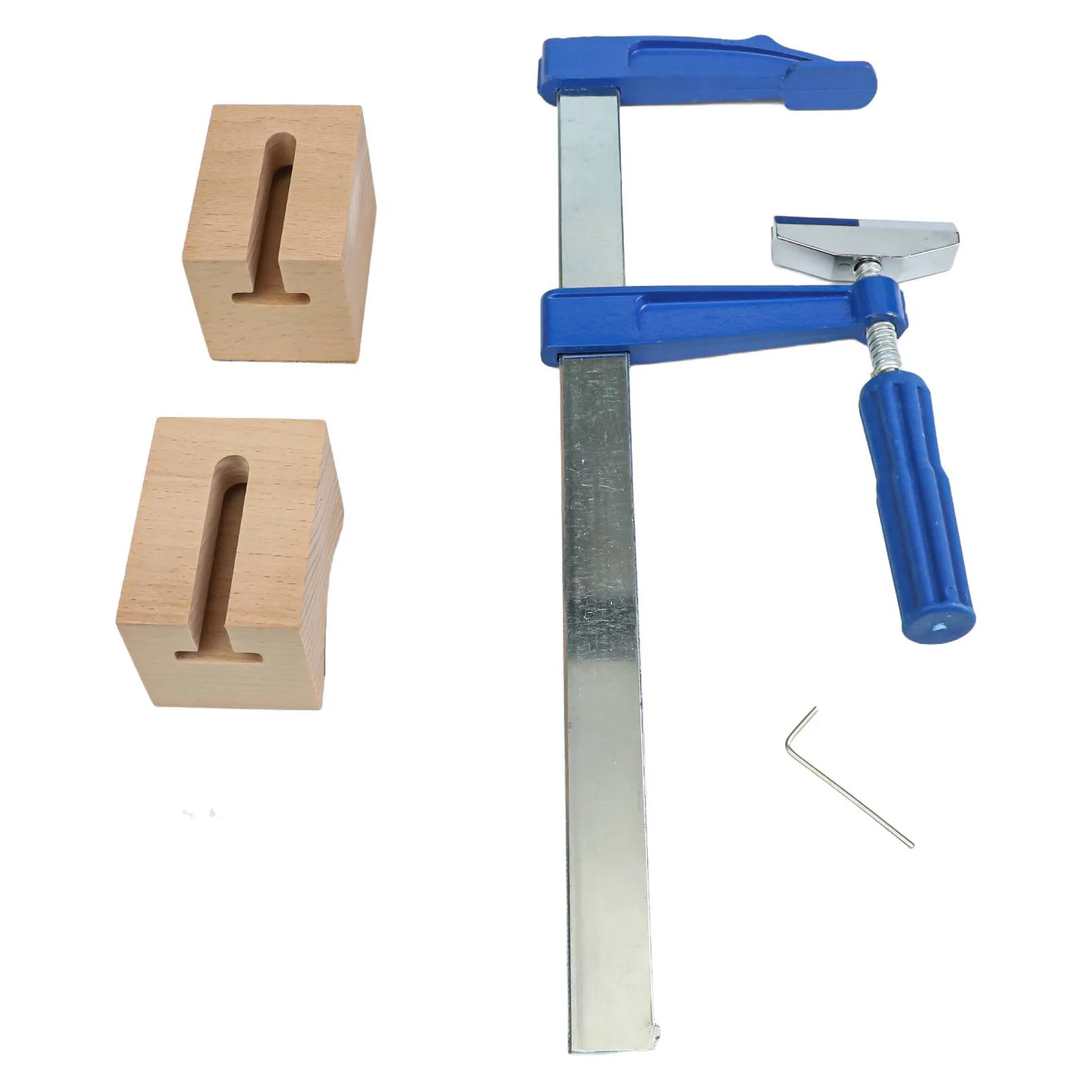 

Luthier Guitar Neck Fret Installation Press Tool with Wooden Blocks and Wrench for Repair and Setup Workbench Use