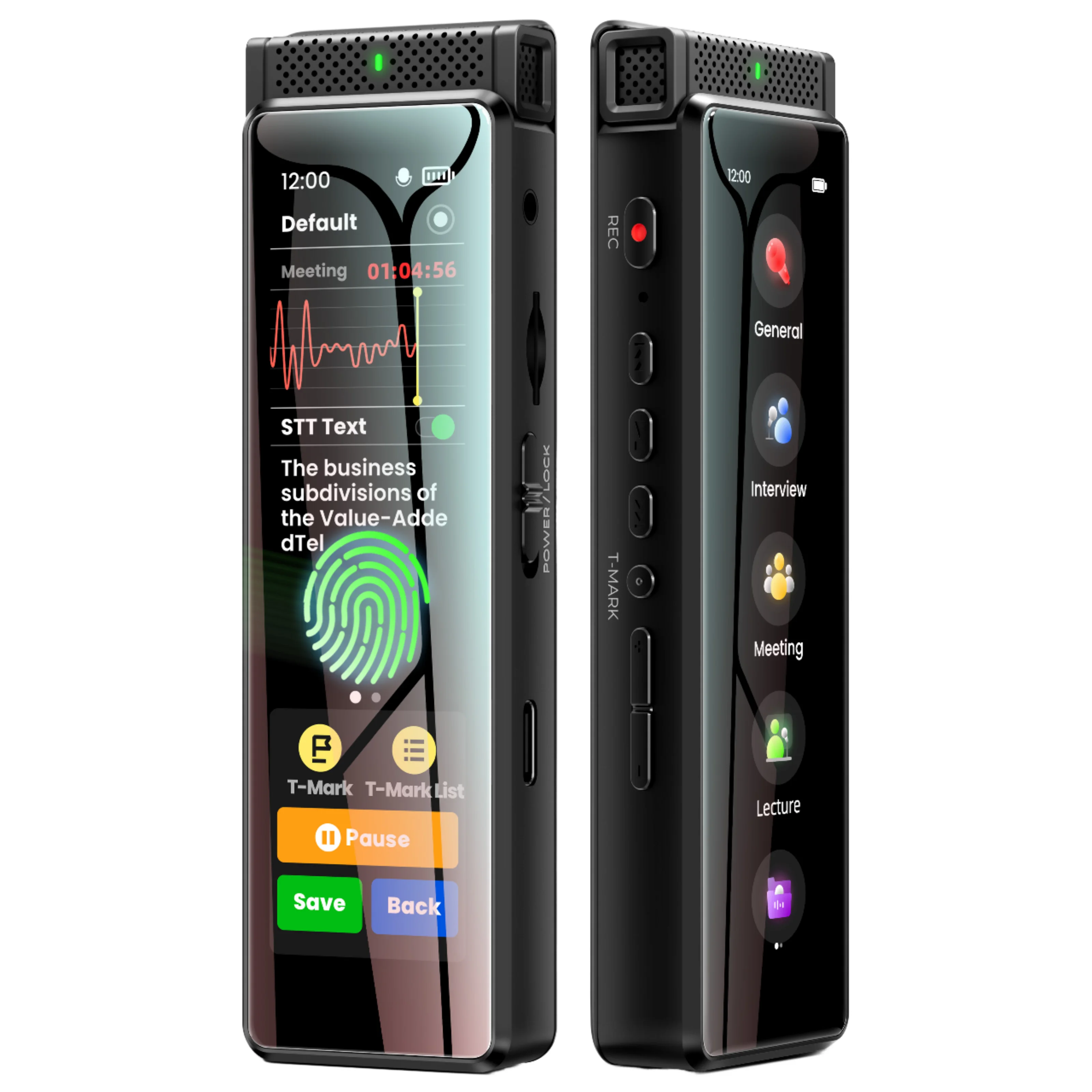 

OEM ODM Support 136 Language 8GB Card Transcribe Smart Pocket Dictaphone Audio Recorder AI Voice Recorder For Lecture Meeting