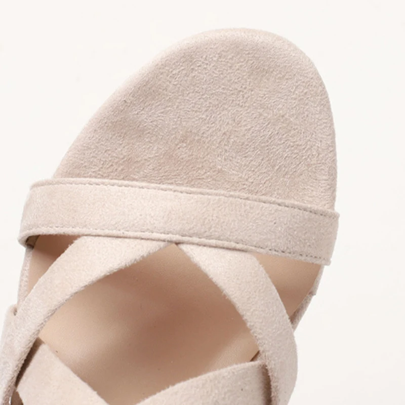Summer Fashion Sandals New Versatile Thick Heel Women\'s Shoes Rhinestone Roman Temperament High Heels Ladies Sandals