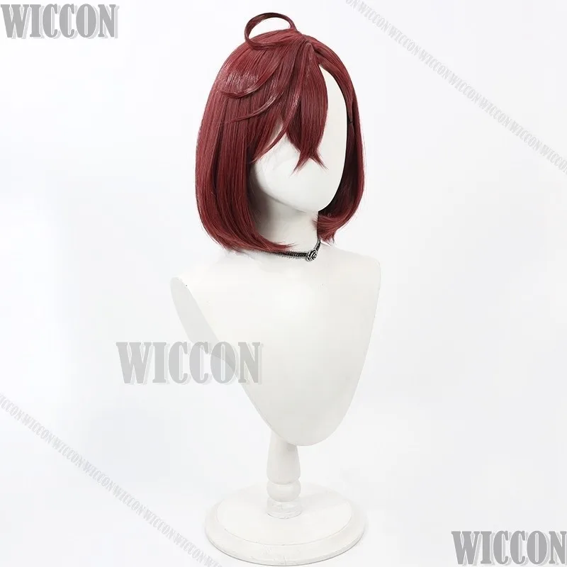 Ayase Momo Anime DAN DA DAN Cosplay Prop Brown Wig Blue Long Earrings Clip Women Girl Set Holloween Party Show Play Accessory