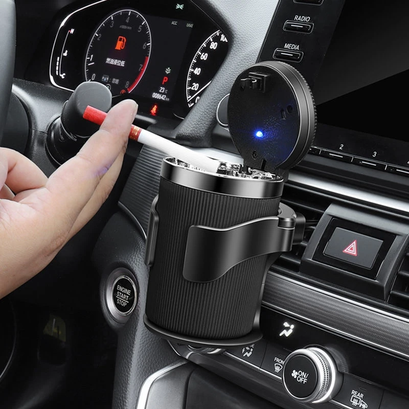 

Car cup overhead transfer out of the door beverage rack Car multi-function cup holder ashtray rack Auto parts