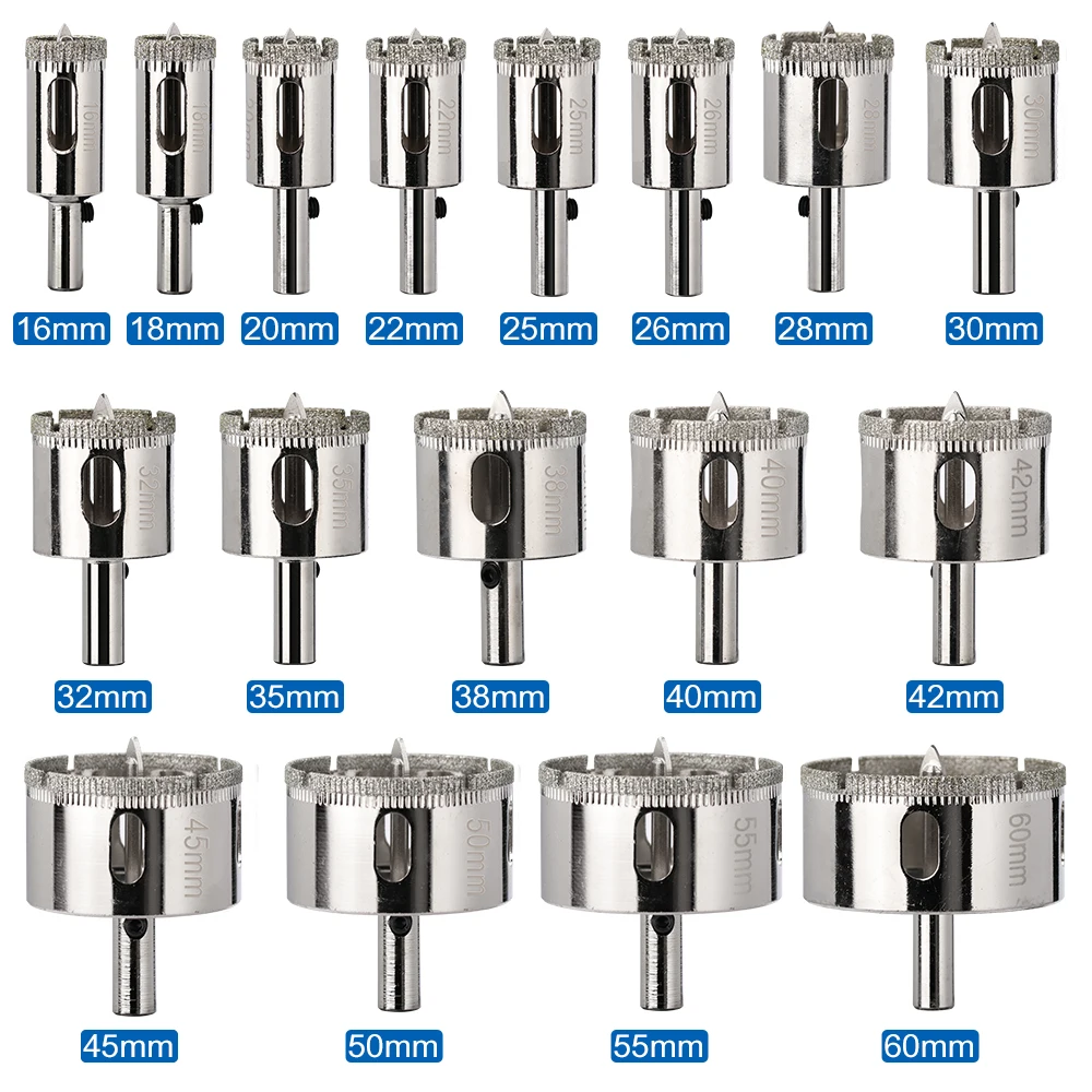 Xcan Diamant Gecoate Middenboor Gat Zaag 16-120Mm Met Een Locator Kit Gereedschap Voor Glazen Tegel Marmer Keramiek Glazen Gatopener