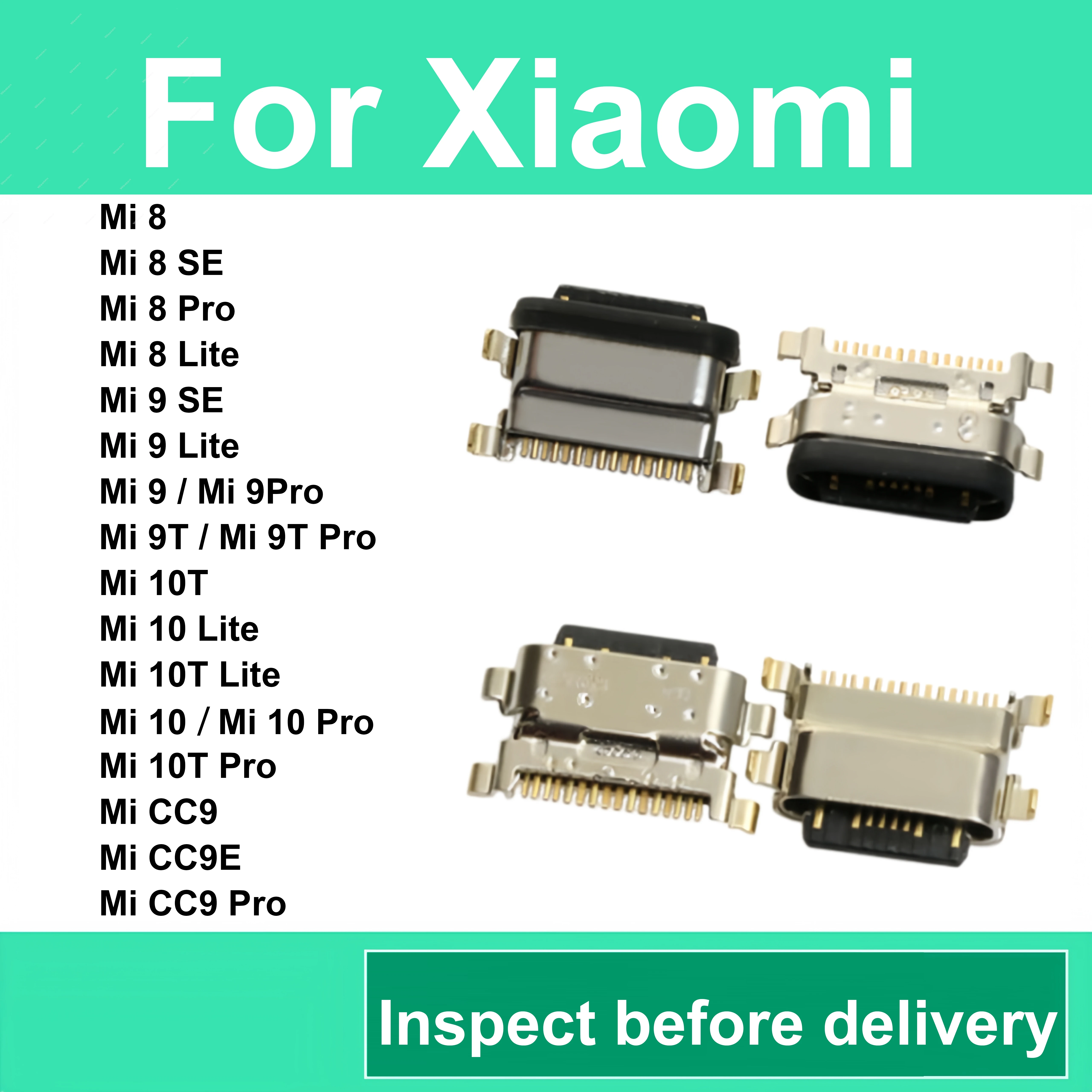 Charging Port For Xiaomi Mi 8 8SE 9 9SE 9T CC9 CC9E 10 10T Lite Pro USB Connector Dock Perfect Matching Stable Performance
