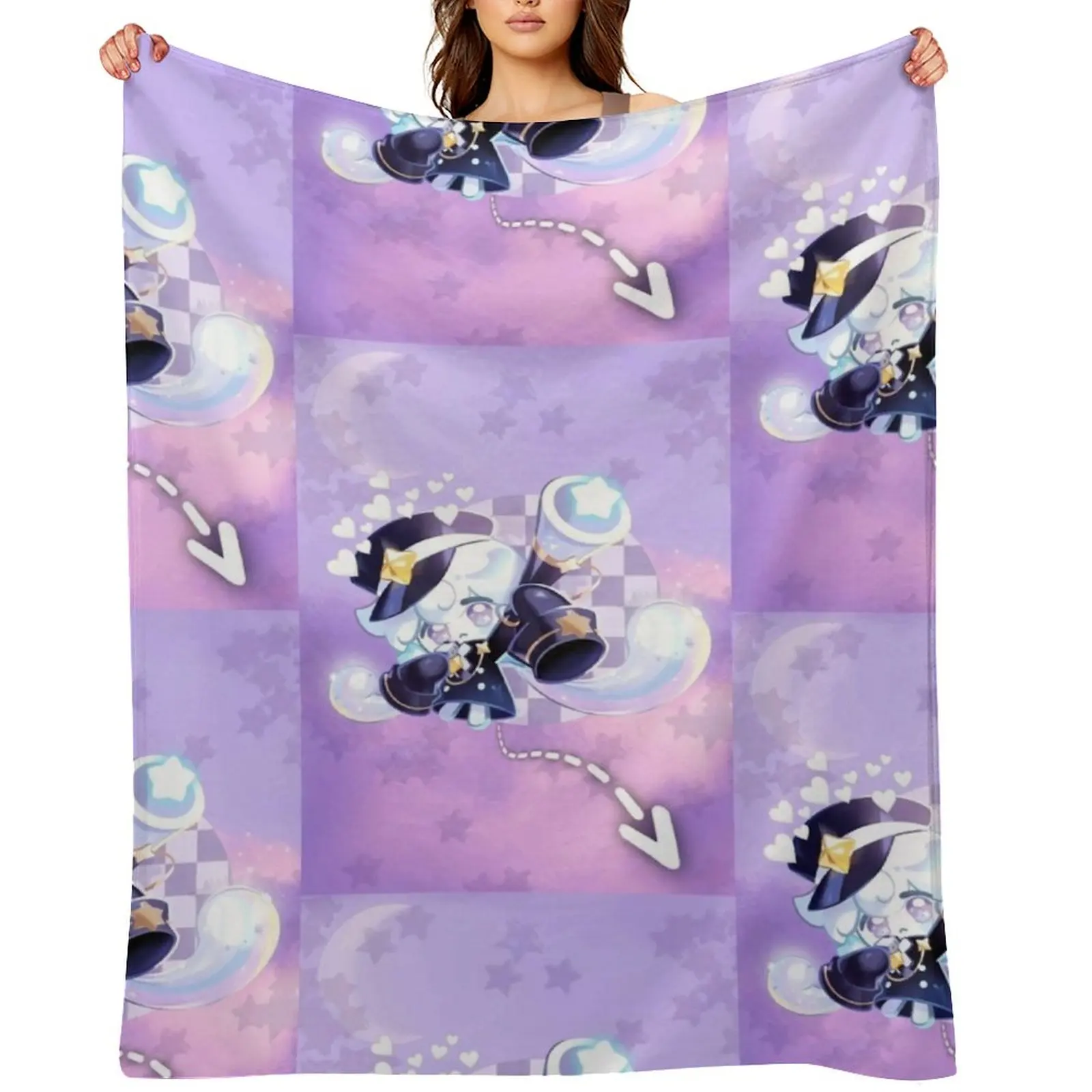 

Milky Way Cookie Throw Blanket Luxury Thicken Plaid on the sofa Plush for babies Blankets