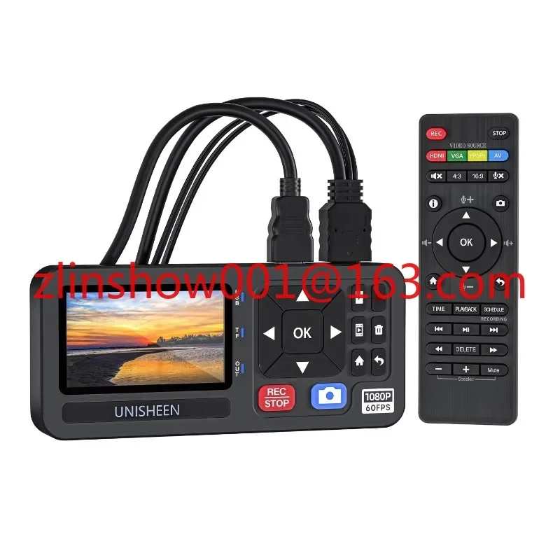 Factory endoscope switchable video recorder VGA DVI HDMI YPbPr RCA camera 4K capture box VHS recorder