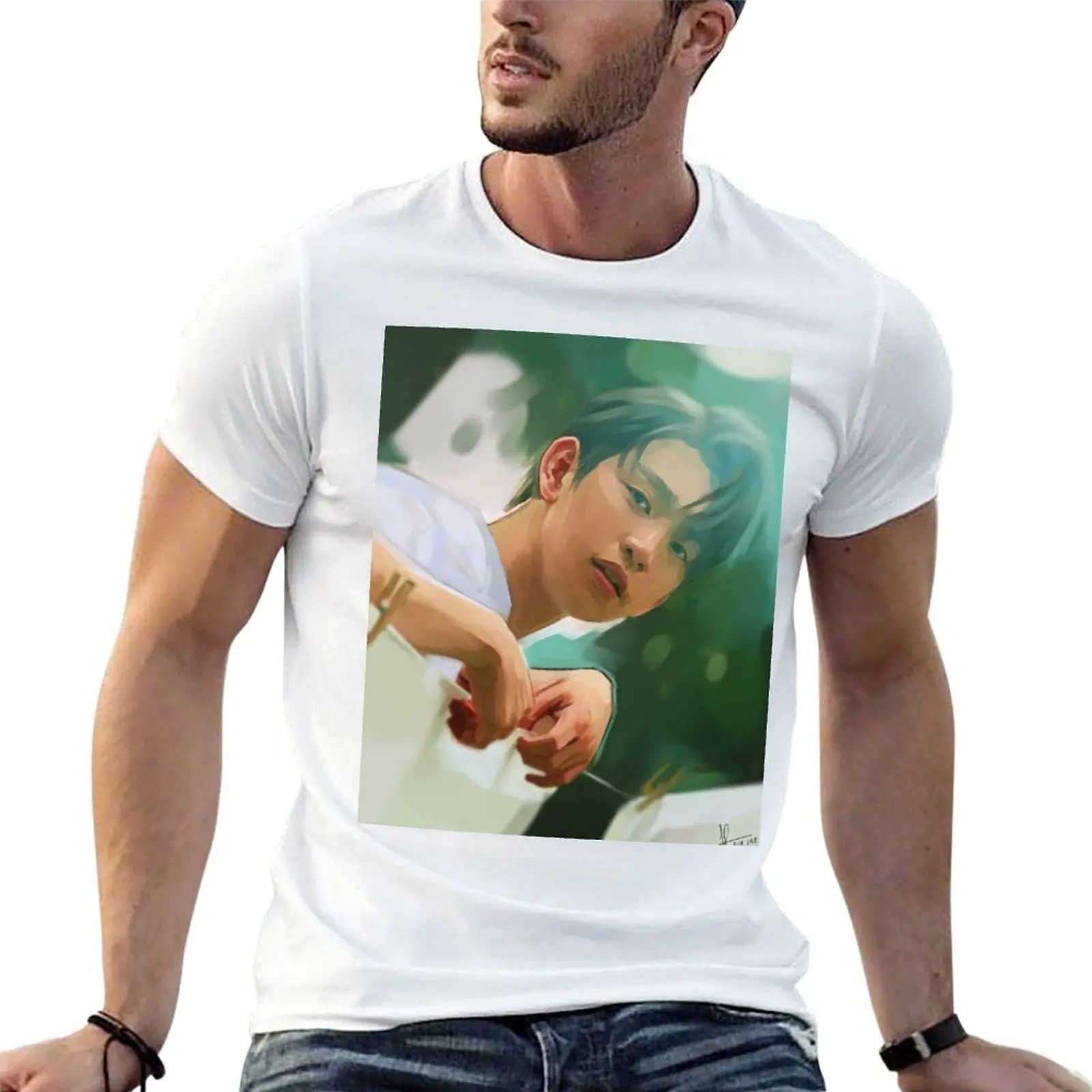 

GOT7 JINYOUNG LULLABY T-Shirt cotton t shirts high quality printed t shirts for man T-Shirt