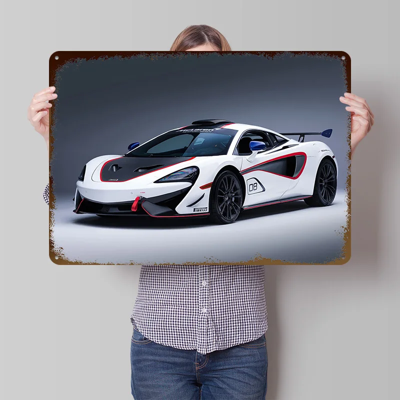 Sports 620R Race Car Metal Poster Customized Wall Art Retro Vintage Metal Signs for Man Cave Room Accessories Decoration Home