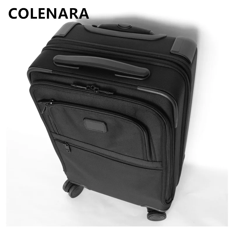 

COLENARA 20-дюймовый мужской чемодан, женский дорожный интернат, ткань Оксфорд, чемодан на колесиках, расширяемый ящик для пароля, чемодан на колесиках