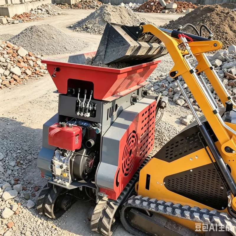 Track Mounted Rock Crusher Small Mobile Stone Crushing Plant Diesel Tracked Concrete Crushing Machine For Waste Management