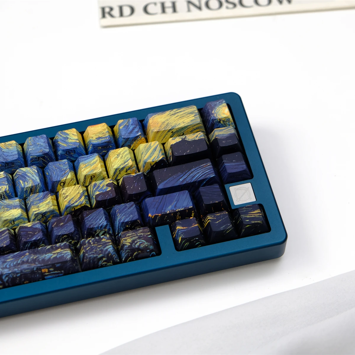 

Starry Night Dye Sublimation PBT Keycap 130 Keys Side-lit Shine Through Keycaps Cherry Profile for MX Switch Gaming Keyboard