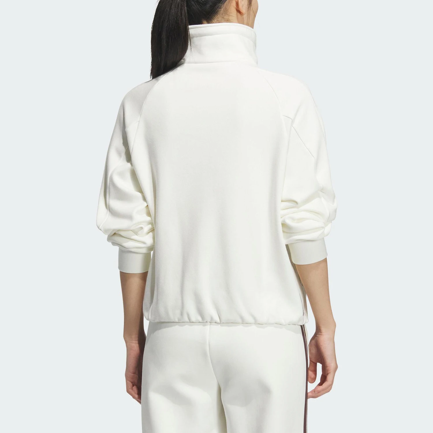 Adidas genuine HALF ZIP SWEAT women's stand up collar loose sweatshirt KC0067