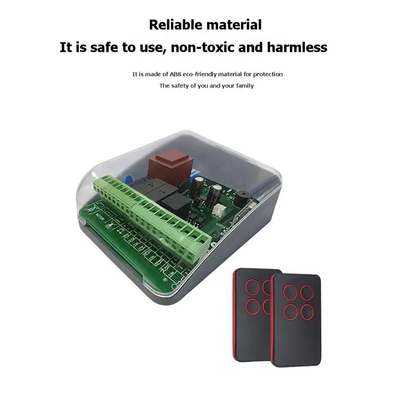 N15R-Tubular Motor Controller Board Set With 2 Remotes For Rolling Shutter Garage Door 433.92Mhz
