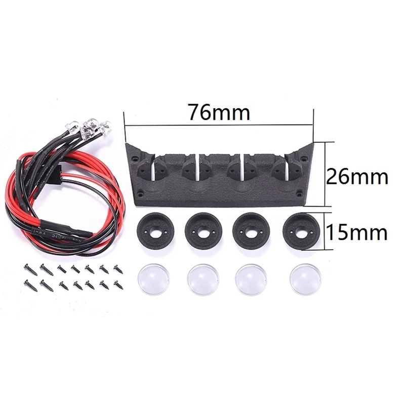 For MN86S MN86 MN86KS MN86K MN G500 RC Car RC Car LED Roof Lamp Lights Bar Spotlight Decoration Accessories Parts