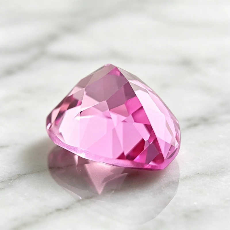 Top Lab Grown Sapphire Pear Shape Pink Color Charms Gemstone for DIY Ring Necklace Earrings MakingMaking Selectable Certificate
