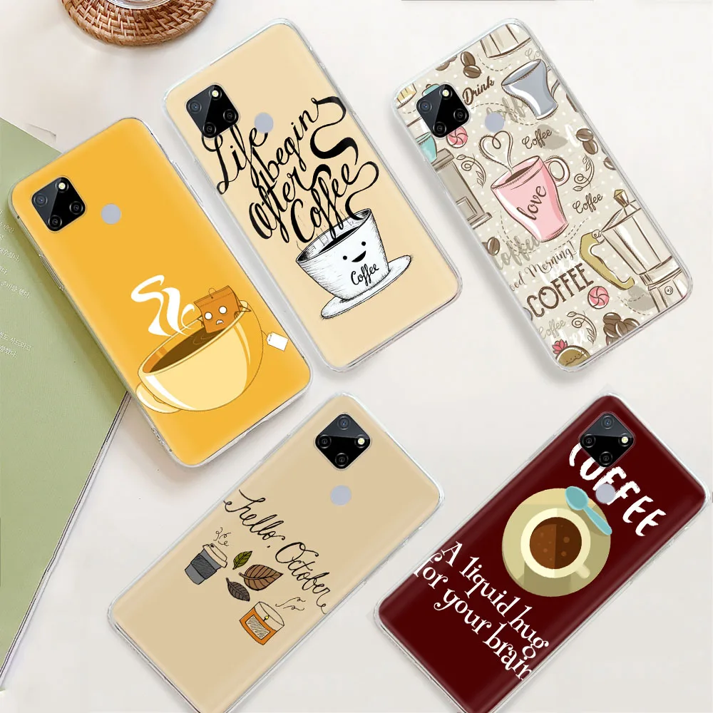 Cover for Motorola Moto Edge 20 Fusion E4 E5 Z2 Play GO G 5G Power G4 G6 Plus S30 Lite Soft Transparent Case ZR13 Coffee Time