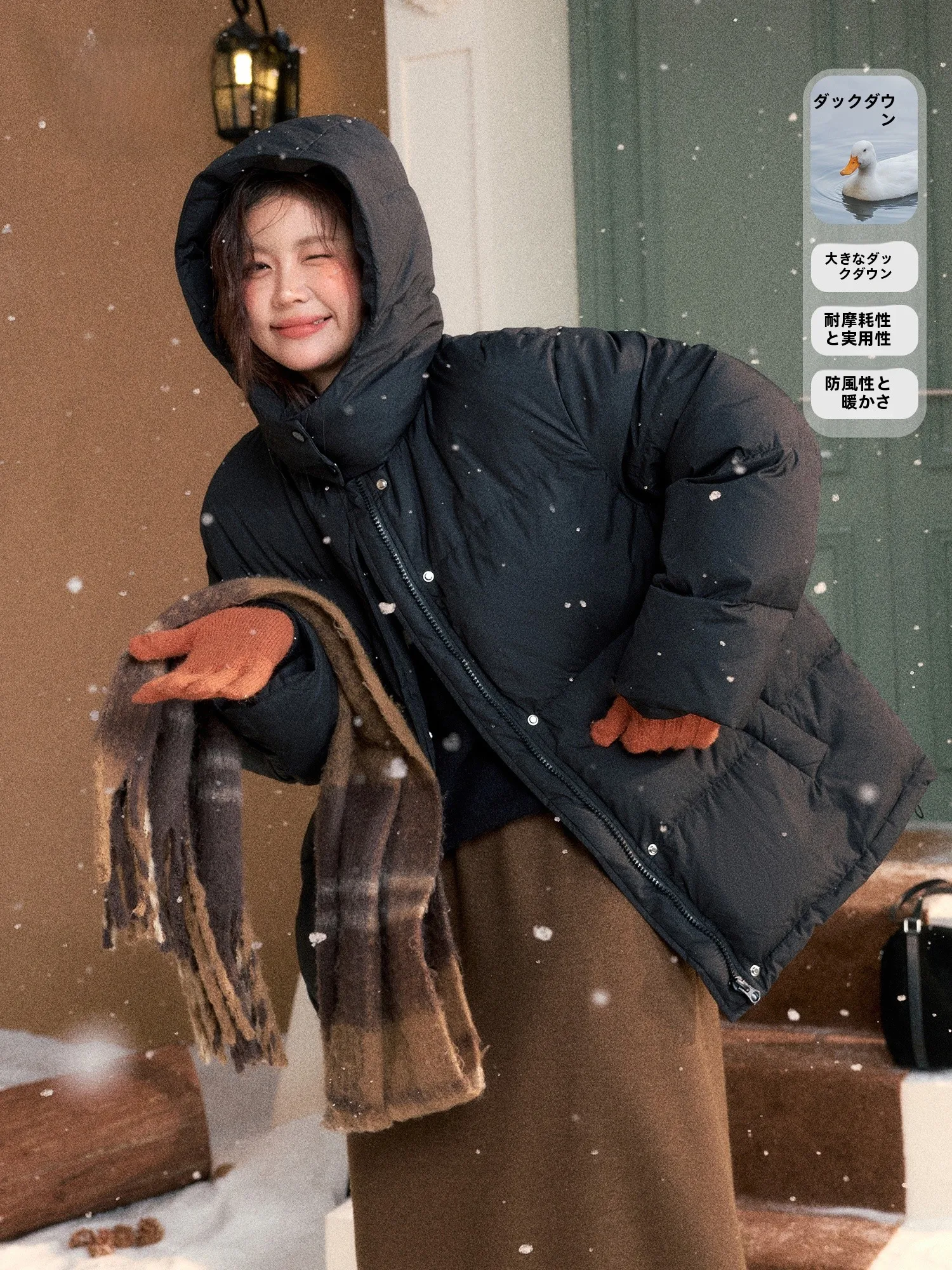 

Утепленная куртка больших размеров в базовом корейском стиле для полных женщин: зимняя, стройнящая, для повседневной носки, модное женское пальто