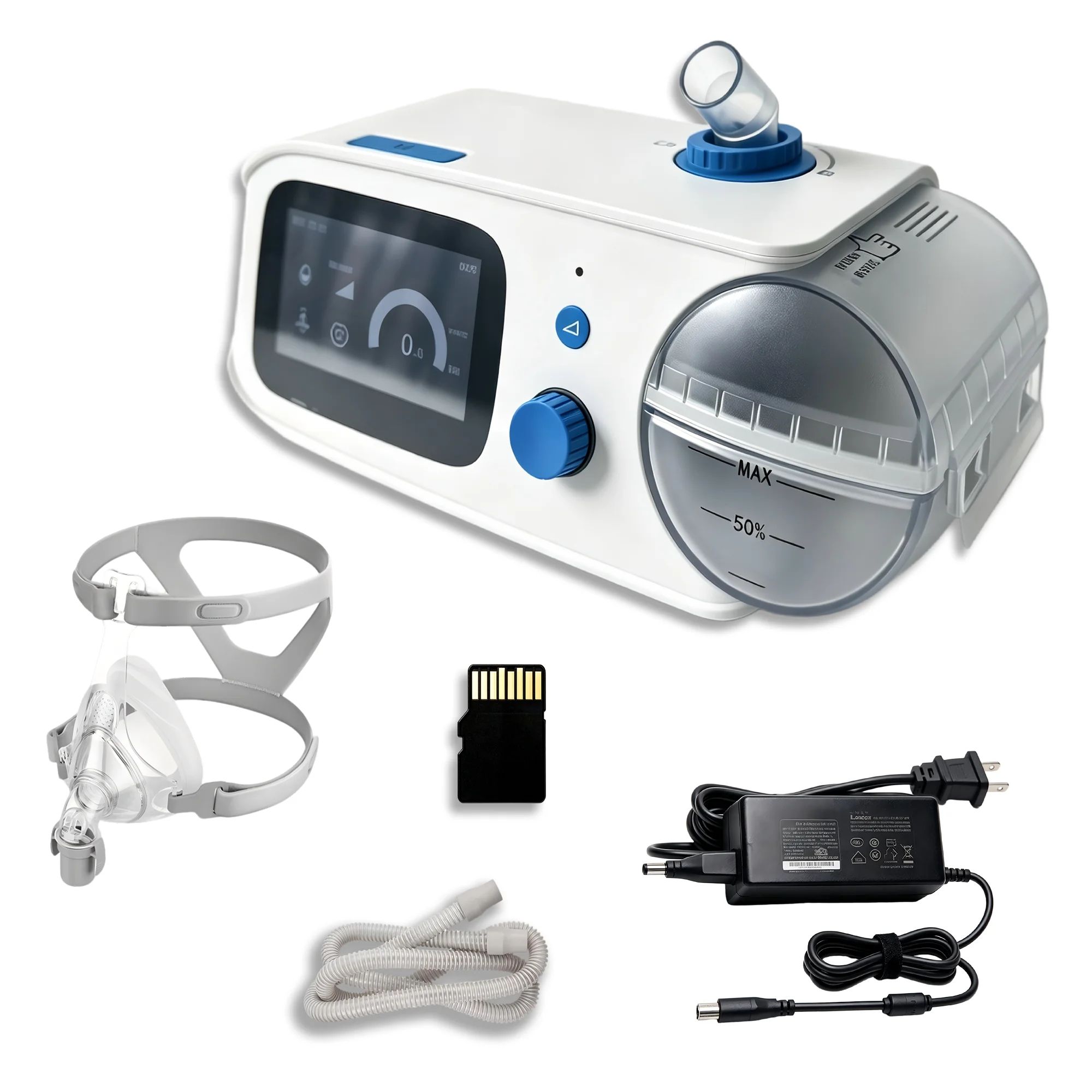 Auto CPAP APAP Sleep Apnea Machine with Mask, 4.3 Touch Screen, 5 Level Humidification, Anti Snoring, Quiet Under 30dB Home Use
