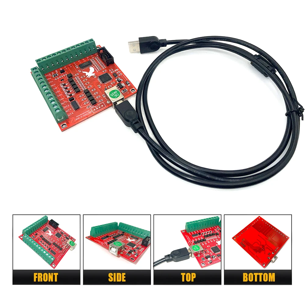 Breakout Board CNC USB MACH3 100Khz 4 Axis Interface Drive Motion Controller Flying Carving Card Engraving Machine Motherboard