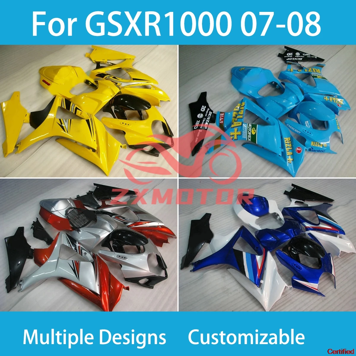 Full Fairing Kit for SUZUKI K7 GSXR1000 2007 2008 Motorcycle OEM Fitment Shell Fairings GSXR1000 07 08