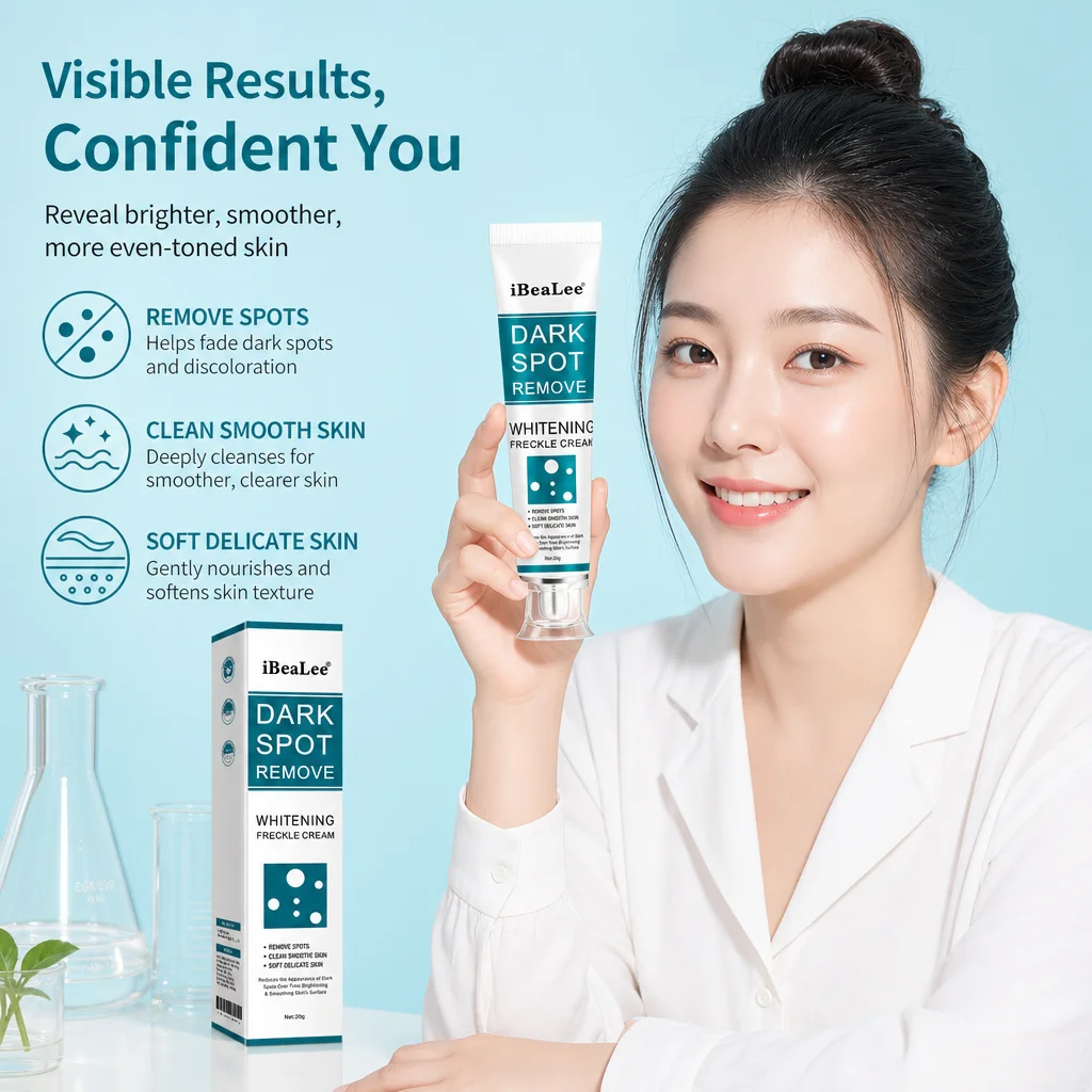 Dark Spot Remover Cream Whitening Freckle Cream Fade Melasma Dark Spots Brighten Even Skin Tone Moisturizing Facial Care Cream