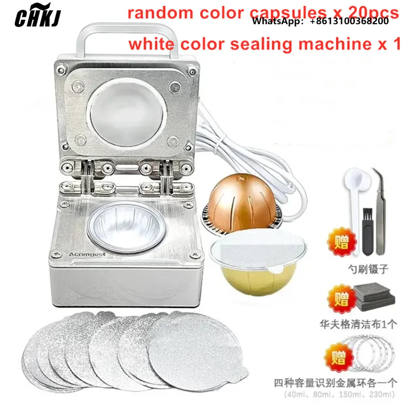 CHKJ DIY Vertuo Coffee Capsule Sealing Machine Aluminum Capsule Sealer