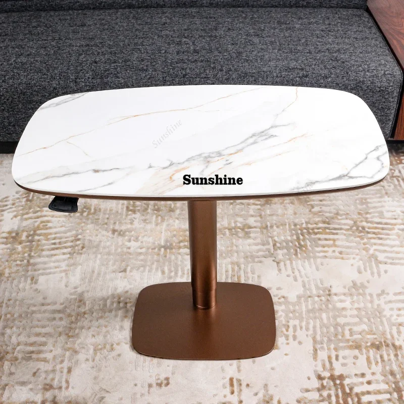 

multifunction ceramic or wooden top lift top coffee table computer table height adjustable study desk table FT