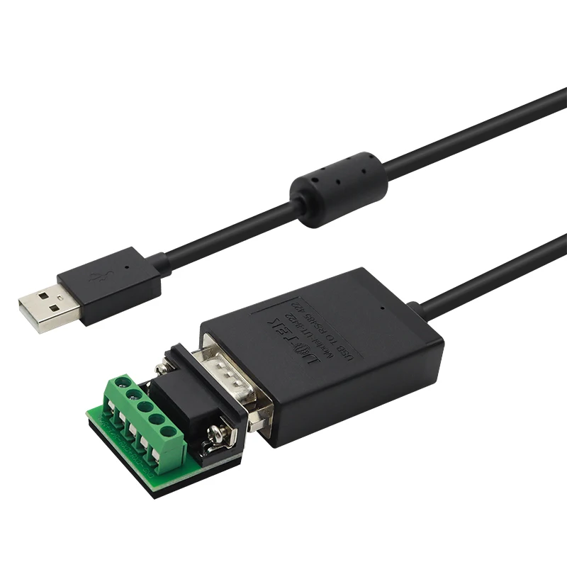UOTEK USB ke RS485 RS422 Kabel Adaptor Komunikasi DB9 Konektor Jantan 1.5m USB RS-485 RS-422 Konverter UT-8422