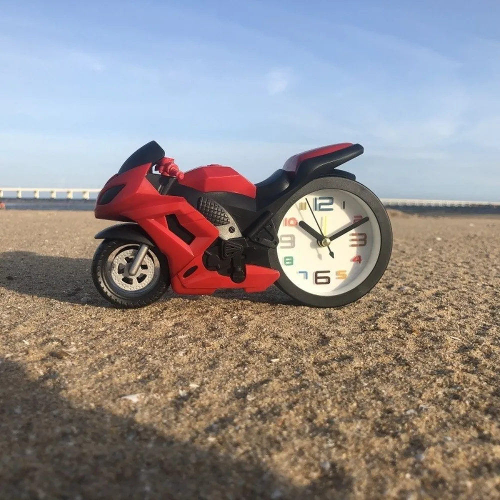 الرجعية دراجة نارية المنبه البلاستيك دراجة نارية تحت عنوان سطح المكتب المنبه مقاومة للاهتراء قطرة واقية ساعة سطح المكتب عيد ميلاد