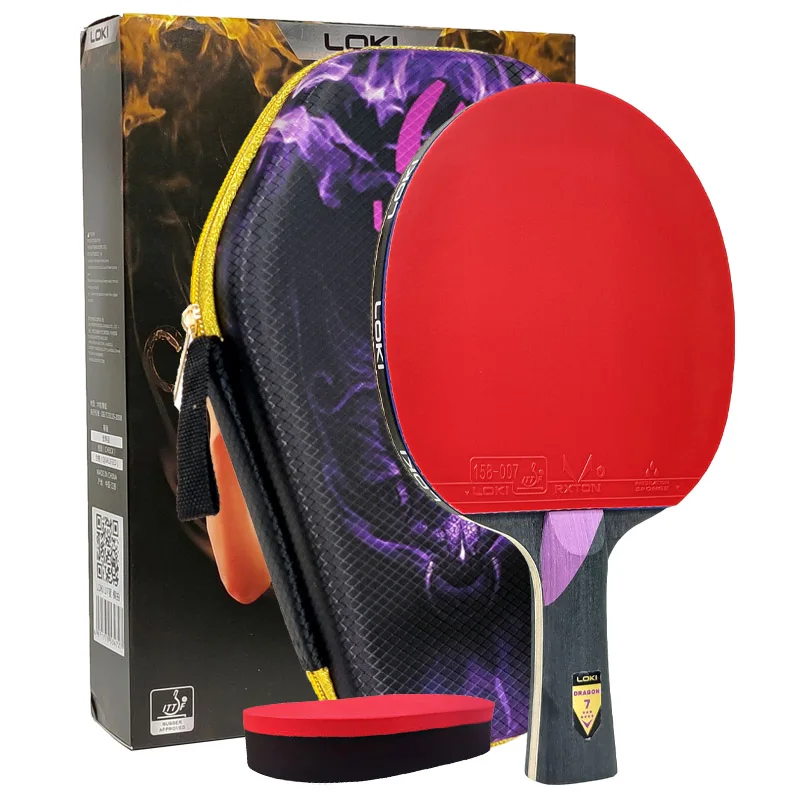Originele LOKI Tafeltennis Racket Dragon Serie Ping Pong Racket Paddle Bat Professionele 6/7/8/9/10 Sterren voor Alle Niveau Spelers