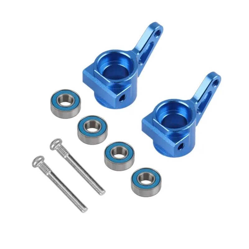 1 Set Metal Front Caster Block Steering Block Rear Stub Axle Bracket Kit For 1/10 Traxxas 2WD Slash Stampede Rustler RC Car Part