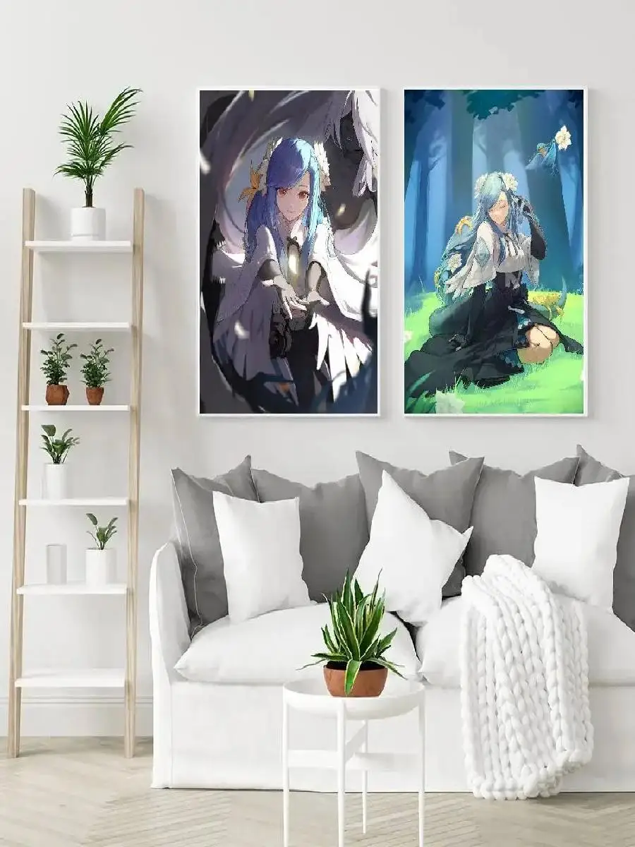 ملصق Queen Dizzy Guilty Gear للألعاب ديكور فني جداري لغرفة المعيشة وغرفة النوم والمطبخ والمطعم ونمط اللوحة الرقمية #2