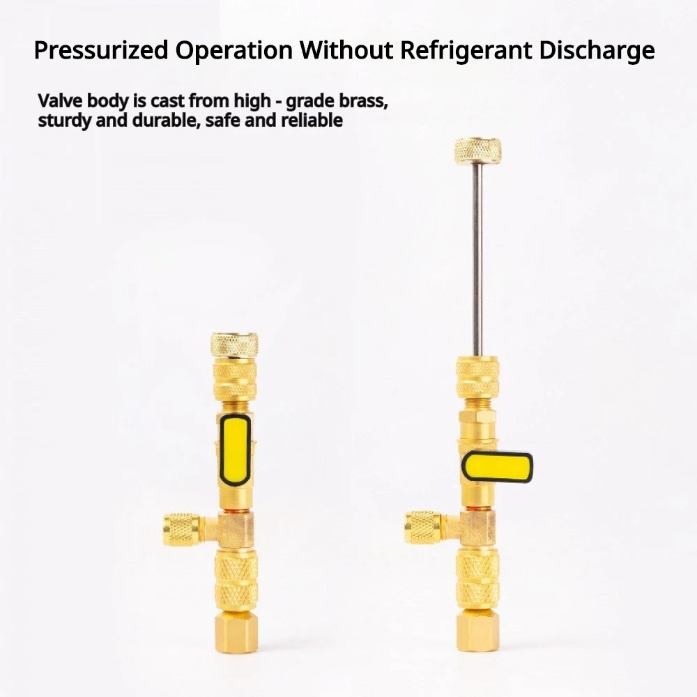 No Refrigerant Release Valve Core Remover Wrench 1/4