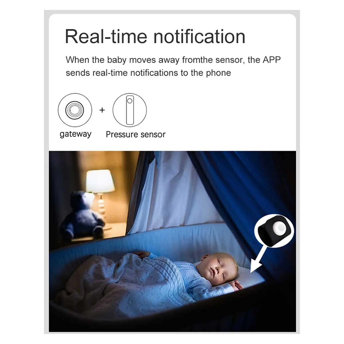 【A45D】مستشعر الضغط الذكي Tuya لربط مشهد أتمتة كشف الجاذبية ZigBee 800 مم