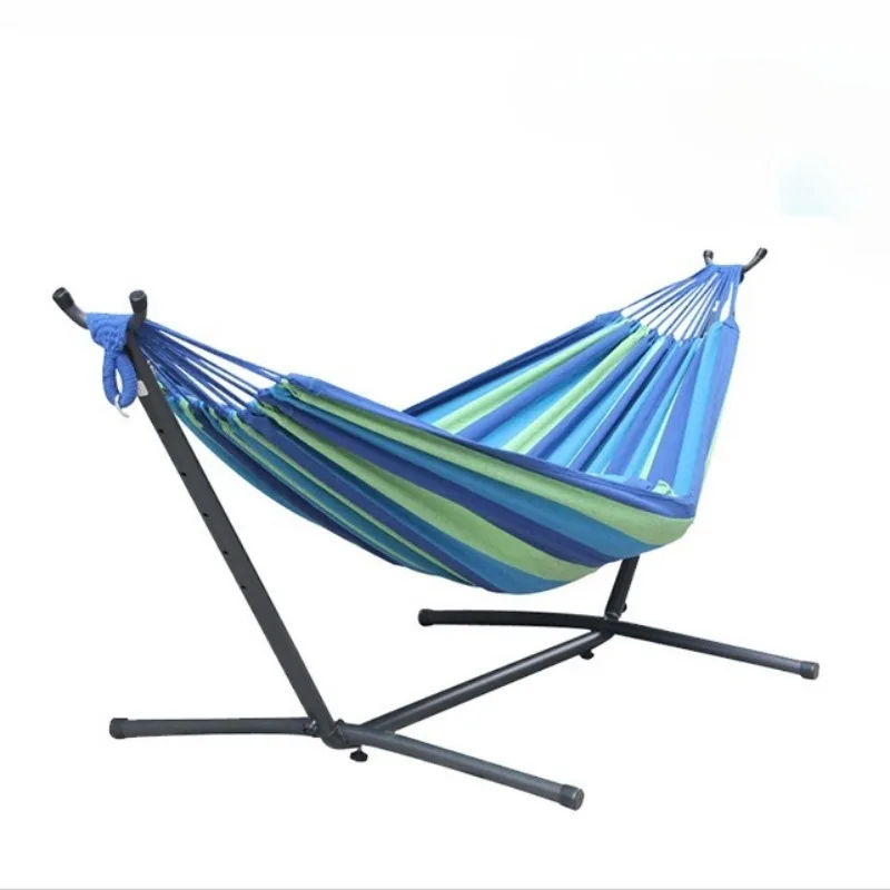 Thick Cotton Rope Hammock Single Double Person Canvas Mesh Mixed Use Outdoor Camping Backyard Leisure Swing Bed