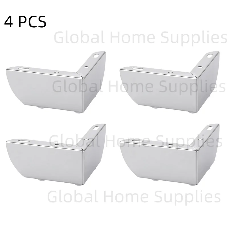 4pcs Heavy Load Bearing Furniture Legs Metal Cabinet Three-pronged Feet Triangle Sofa Legs DIY Furniture Hardware Legs