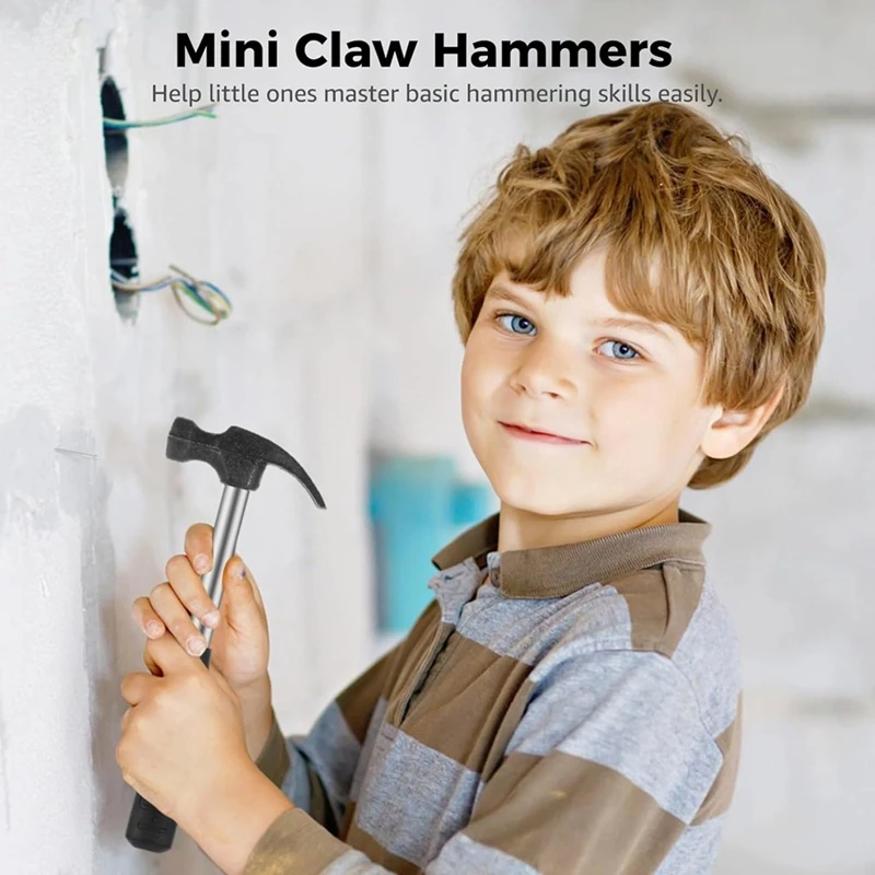 20Pcs Claw Hammers, Small Hammers For Little Ones, Solid Safety Hammers With Non-Slip Rubber Handles,Household Hammers