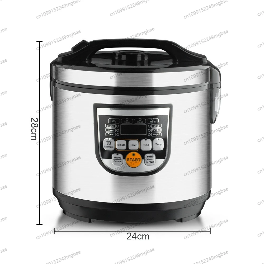 English Smart Rice Cooker Foreign Trade 5L Smart Multifunctional Rice Cooker Large Capacity Cooking Pot