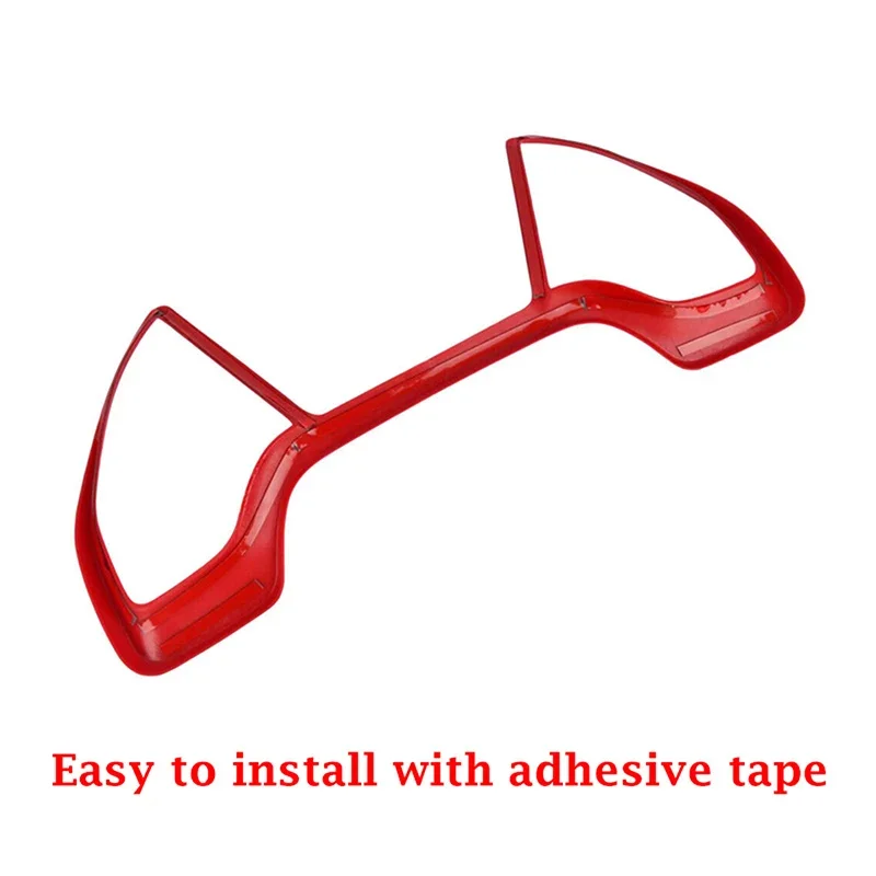 For Honda Civic 10th Gen 2016 2017 2018 2019 2020 2021 Car Dashboard Decor Frame Red Trim Sticker Auto Interior Accessories