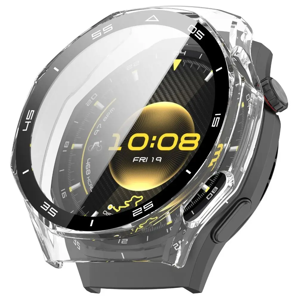 Tempered PC Protective Case with Scale Smart Watch Screen Protector Anti-Scratch Accessories for Huawei Watch GT 6 Pro 46MM
