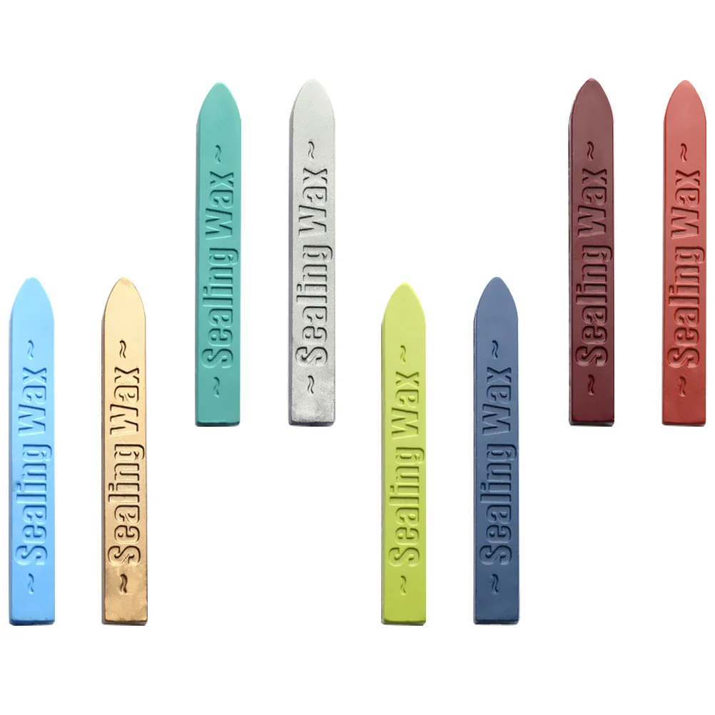 

8pcs Sealing Sticks Bright Colors For Envelope Wedding Invitation Diy Craft Decor Wax Seal Stamp Kit Gift Wrapping Sealing Wax