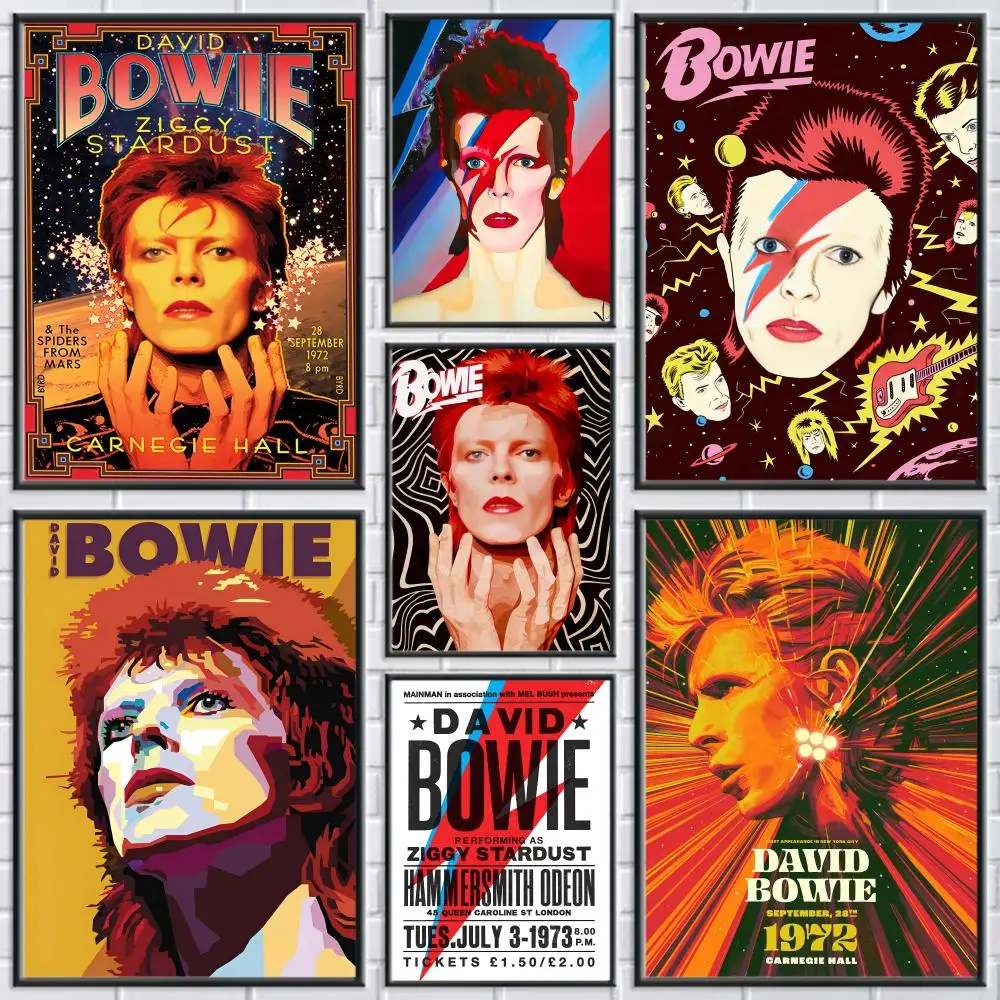 Singer D-David B-Bowie Poster Modern and Elegant Wall Sticke