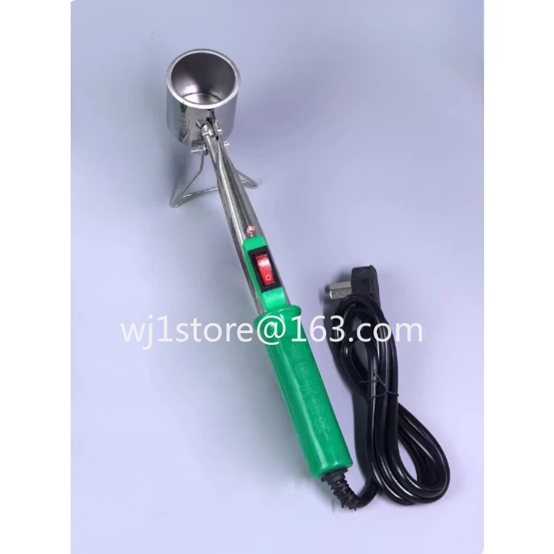 High power electric hot melt tin lead straight handle type small electric ironing hanging electrical line portable solder pot
