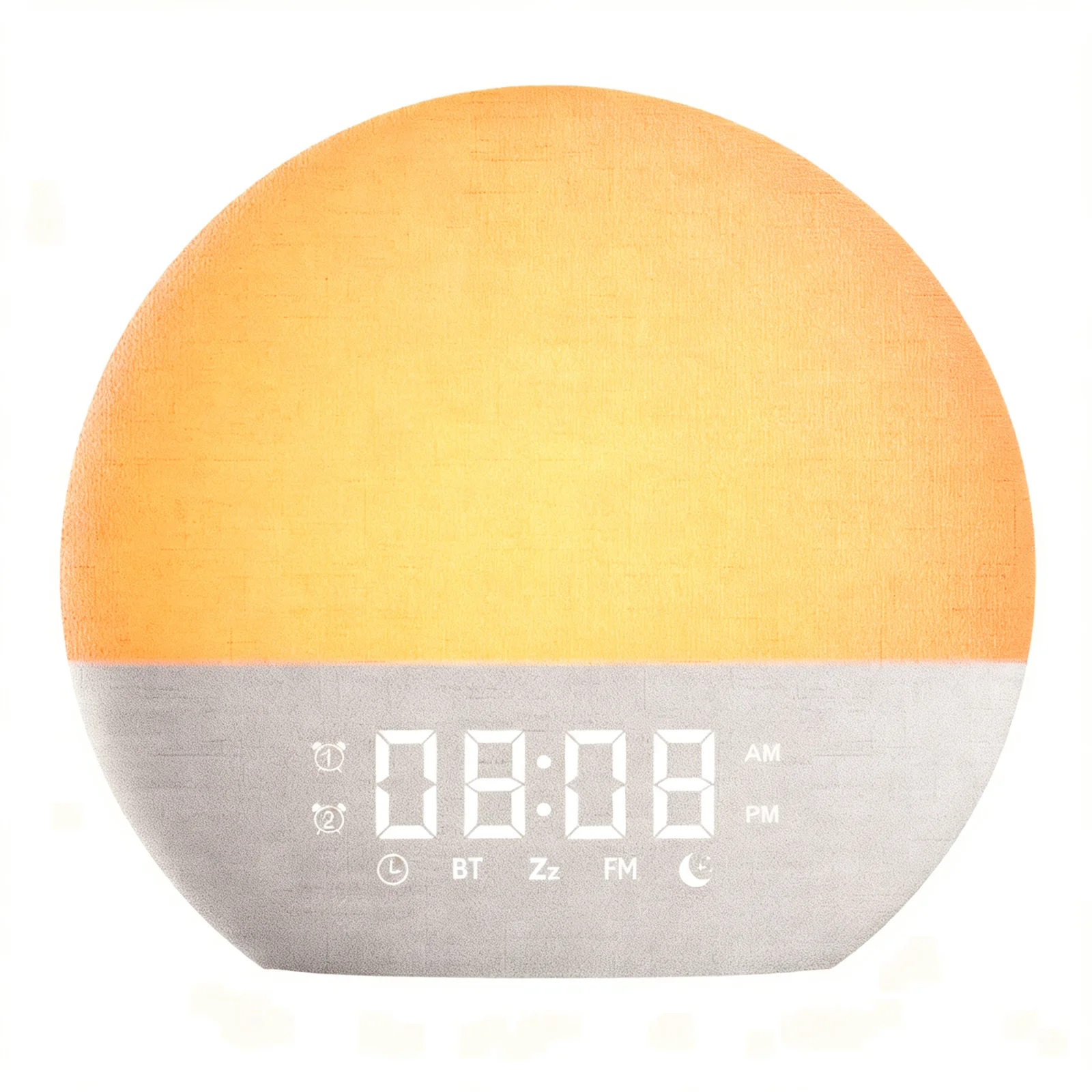 Bedside Clock Sunrise Alarm Clock Sunset Simulation Lamp Sleep Light Wake Up Light FM Radio Alarm
